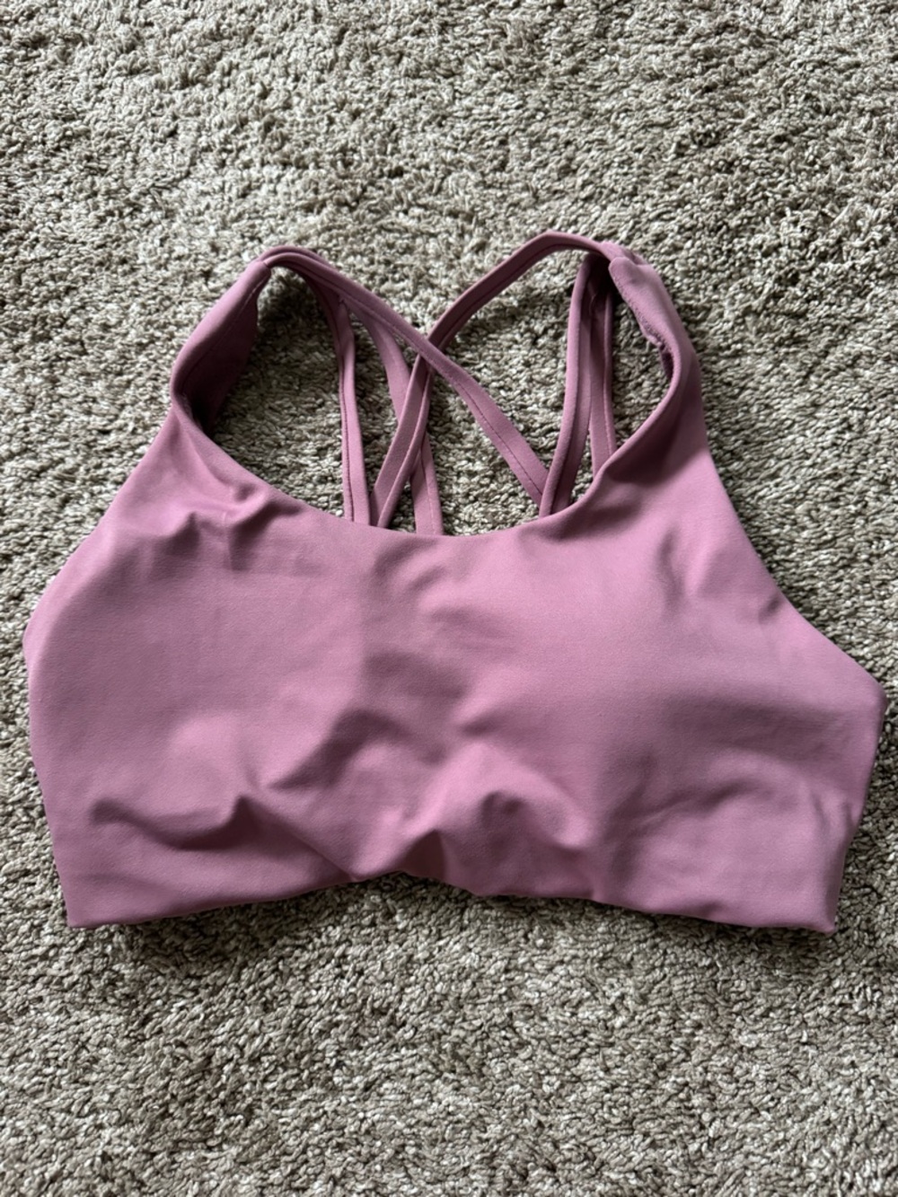 Senita Athletics Strappy Sports Bra - Rose